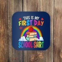 This Is My First Day Of School Back To School Coaster thumb 0