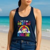 This Is My First Day Of School Back To School Women's Tank Top thumb 2