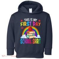 This Is My First Day Of School Back To School Toddler Hoodie thumb 0