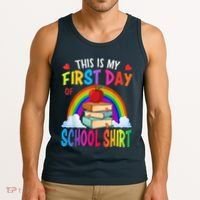 This Is My First Day Of School Back To School Tank Top thumb 3