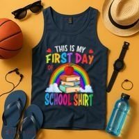 This Is My First Day Of School Back To School Tank Top thumb 4