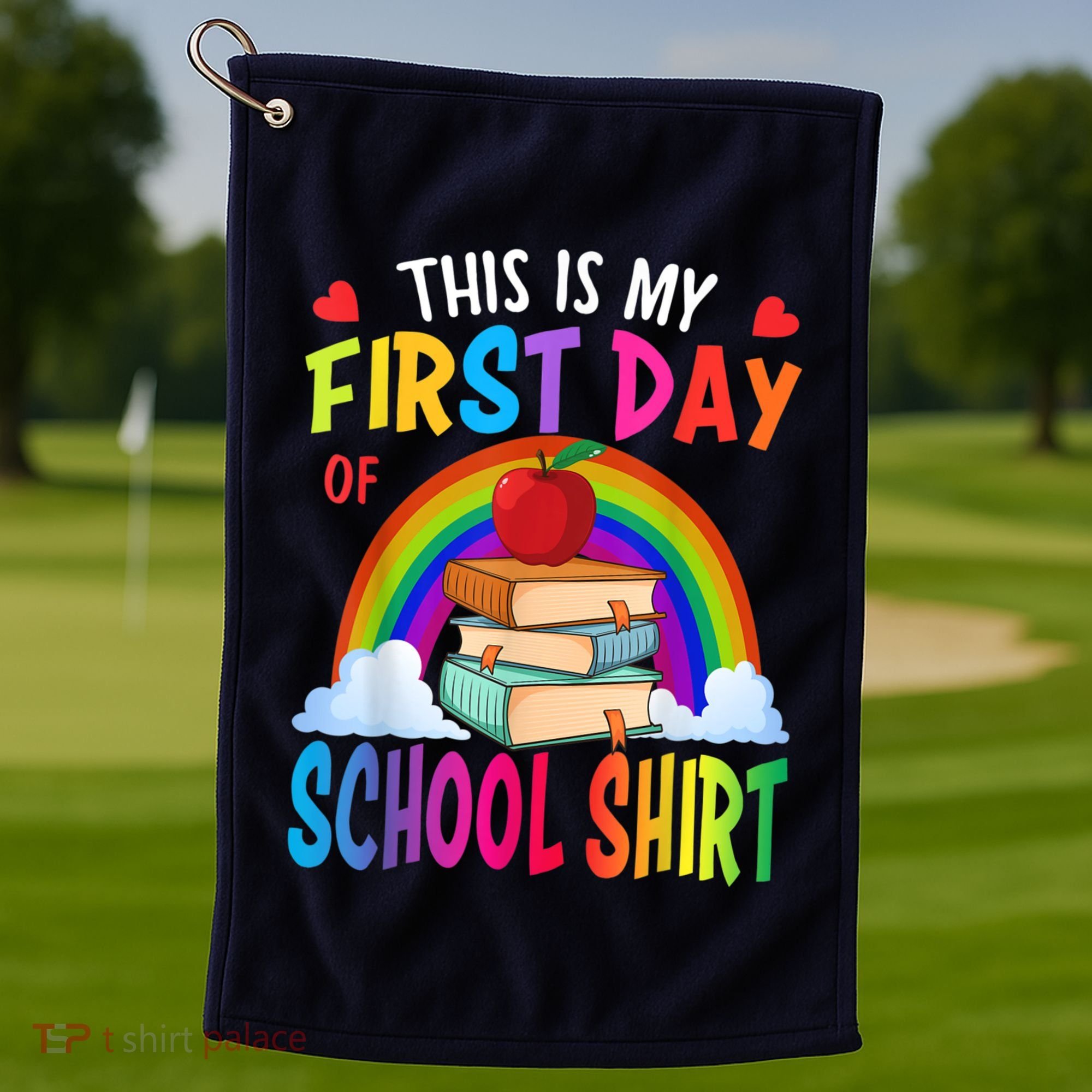 This Is My First Day Of School Back To School Golf Towel