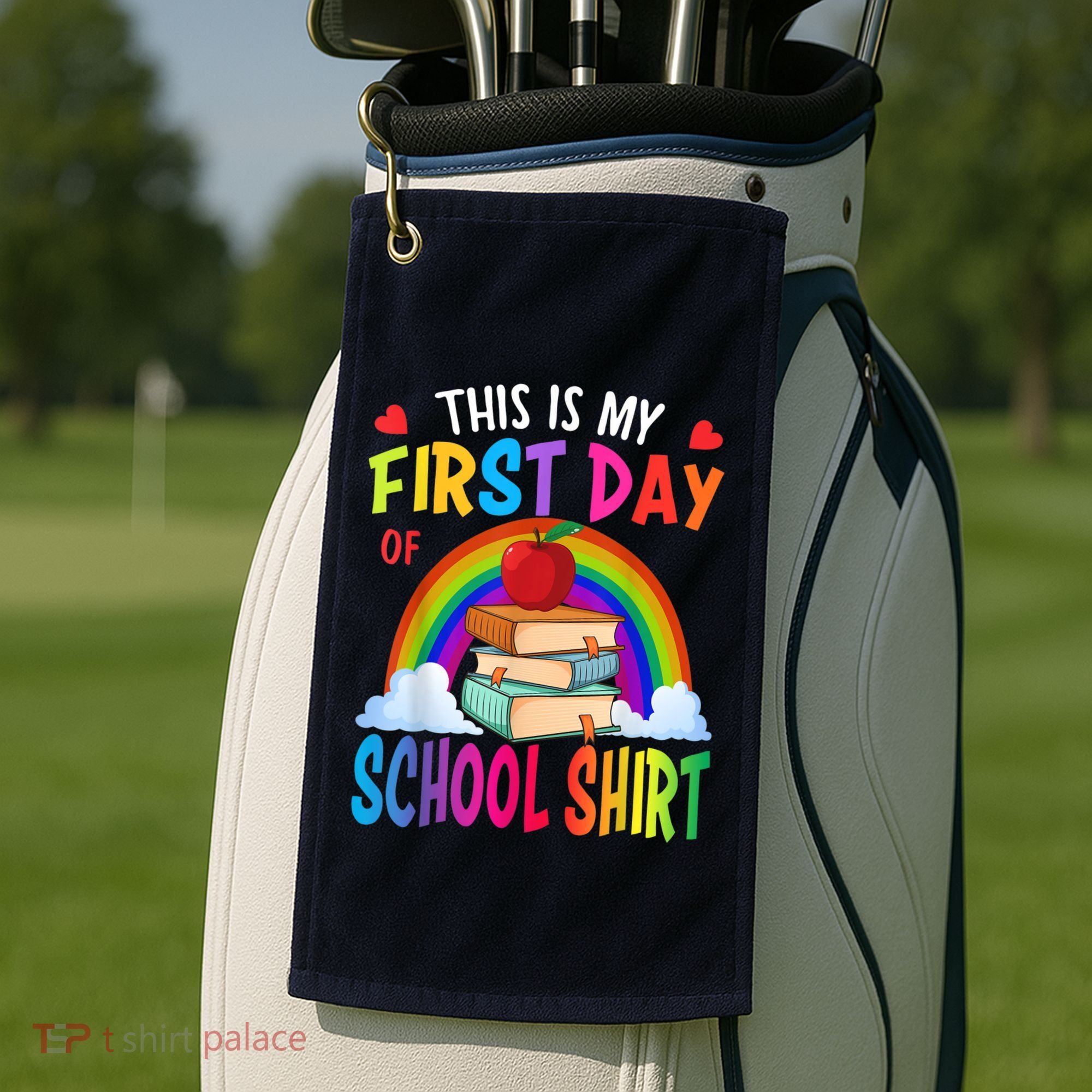 This Is My First Day Of School Back To School Golf Towel