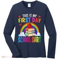 This Is My First Day Of School Back To School Women's Long Sleeve Shirt thumb 0