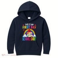 This Is My First Day Of School Back To School Kids Hoodie thumb 0