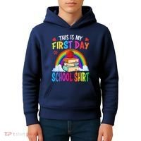 This Is My First Day Of School Back To School Kids Hoodie thumb 4