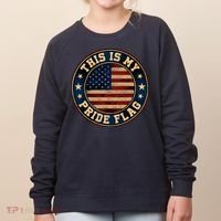 This Is My Pride Flag American Flag Men Women Women's Sweatshirt thumb 0