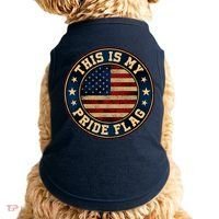 This Is My Pride Flag American Flag Men Women Doggie Tank thumb 0
