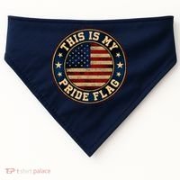 This Is My Pride Flag American Flag Men Women USA-Made Doggie Bandana thumb 0
