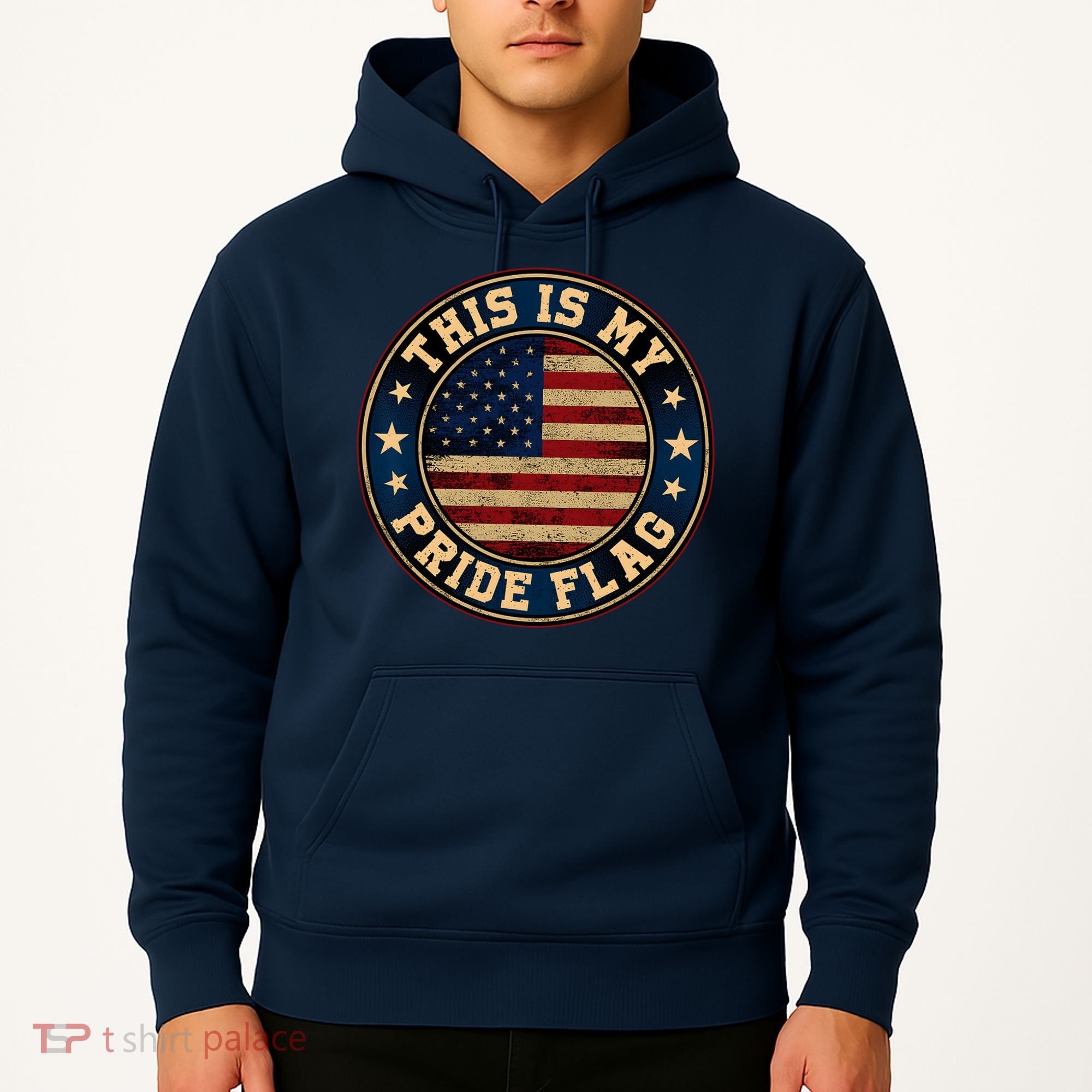 This Is My Pride Flag American Flag Men Women Hoodie