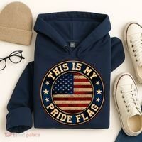 This Is My Pride Flag American Flag Men Women Hoodie thumb 4