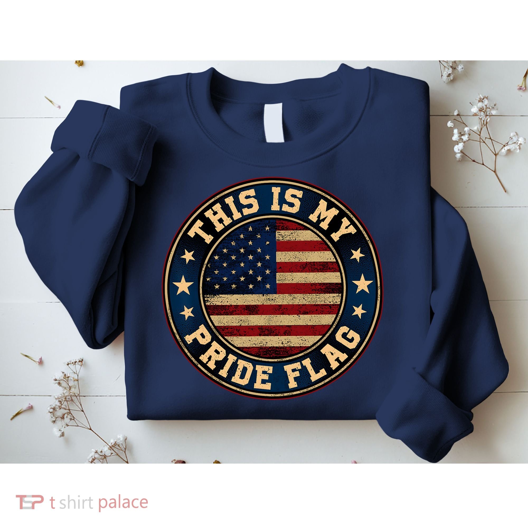 This Is My Pride Flag American Flag Men Women Sweatshirt