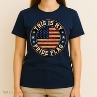 This Is My Pride Flag American Flag Men Women T-Shirt thumb 4