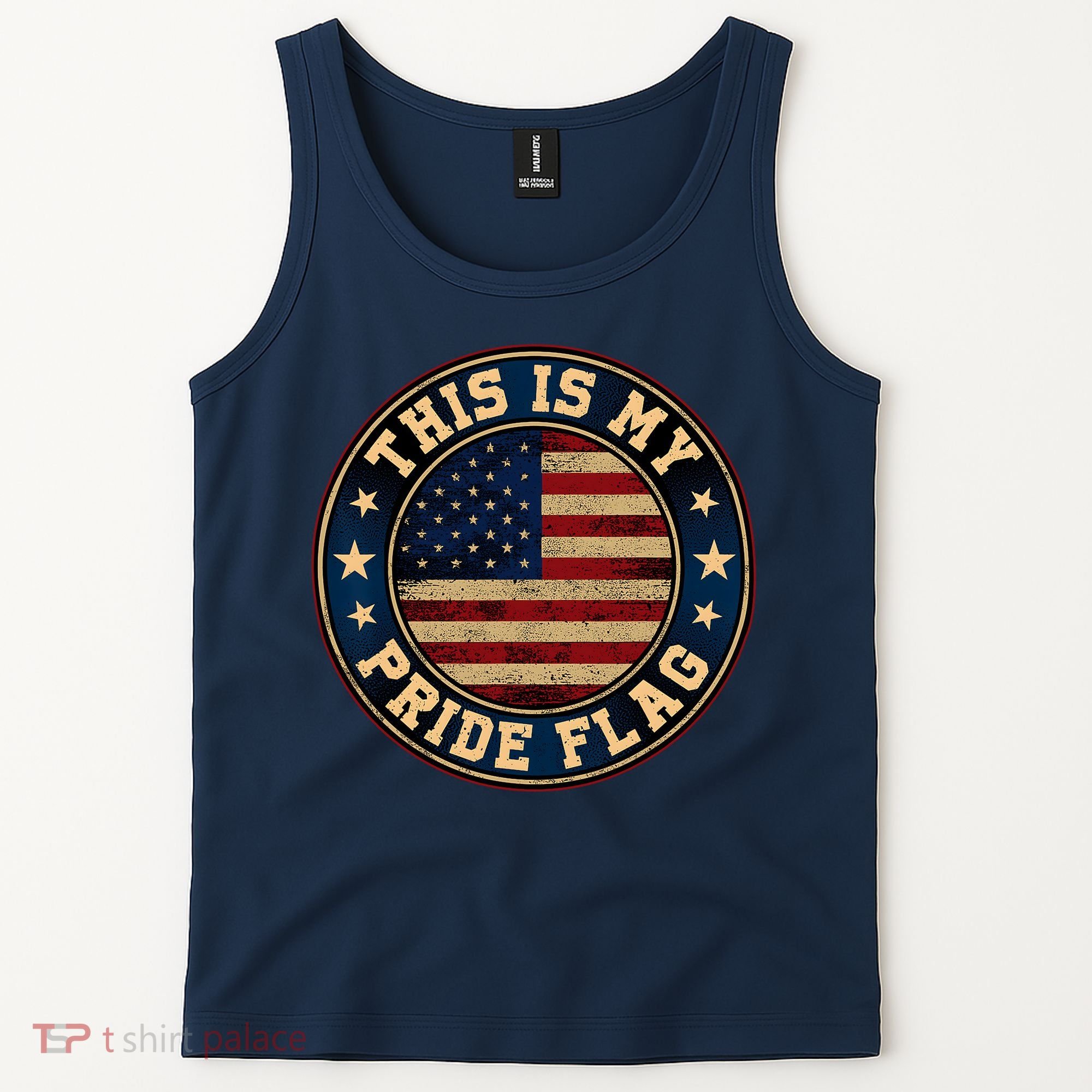 This Is My Pride Flag American Flag Men Women Tank Top