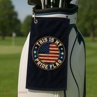 This Is My Pride Flag American Flag Men Women Golf Towel thumb 2