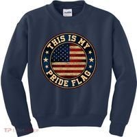 This Is My Pride Flag American Flag Men Women Kids Sweatshirt thumb 0