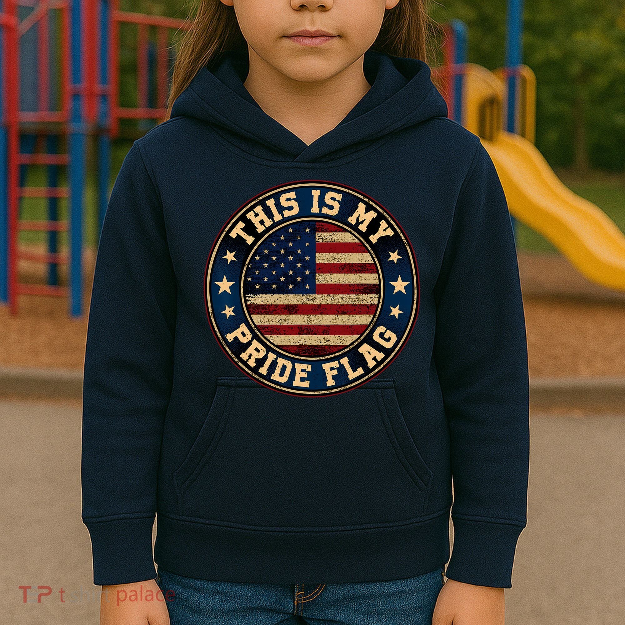 This Is My Pride Flag American Flag Men Women Kids Hoodie