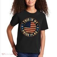 This Is My Pride Flag American Flag Men Women Kids T-Shirt thumb 2
