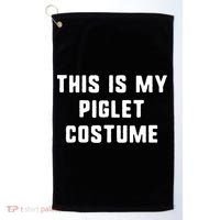 This Is My Piglet Costume Funny Halloween Golf Towel thumb 0