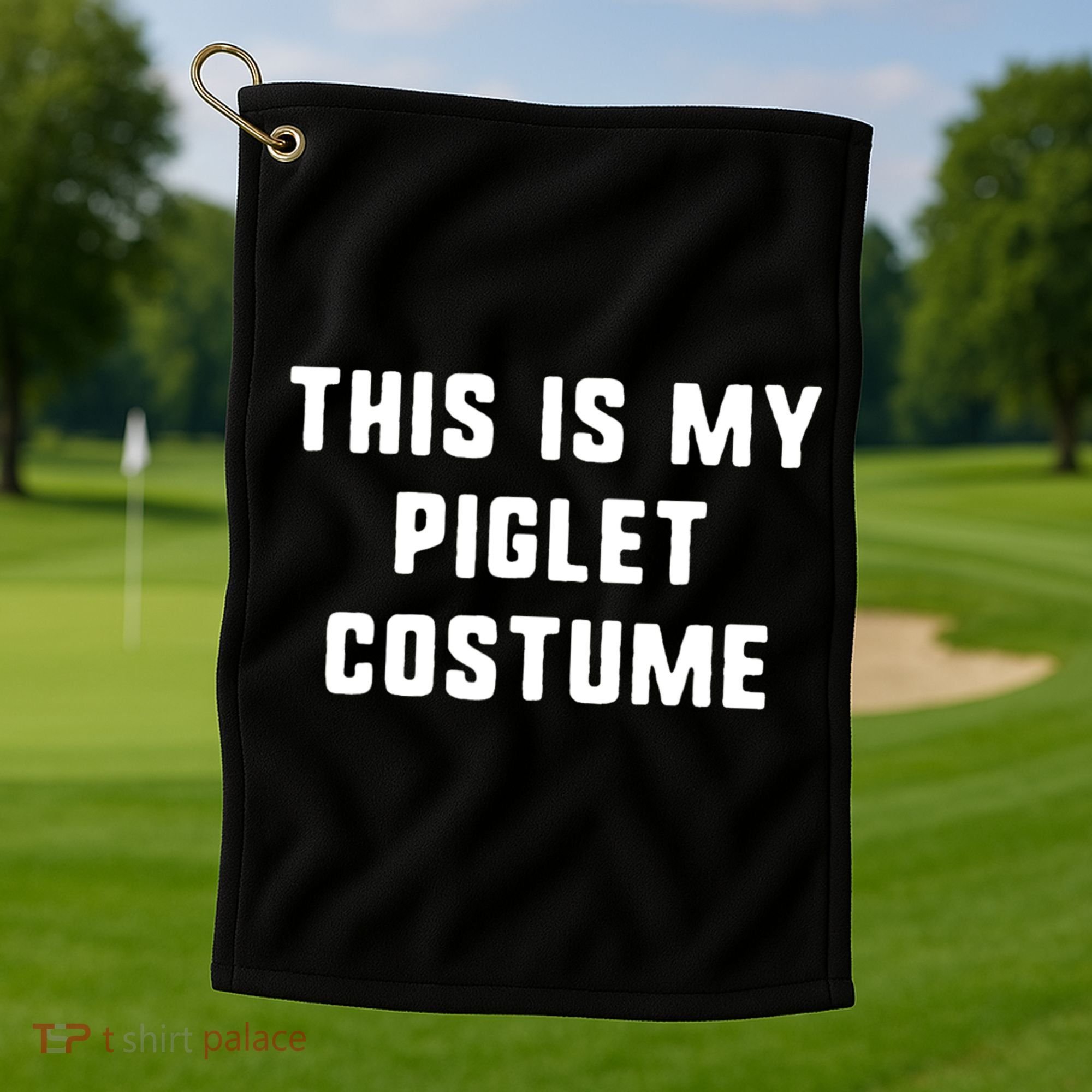 This Is My Piglet Costume Funny Halloween Golf Towel