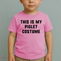 This Is My Piglet Costume Funny Halloween Toddler T-Shirt thumb 2
