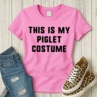 This Is My Piglet Costume Funny Halloween Women's T-Shirt thumb 3