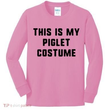 This Is My Piglet Costume Funny Halloween Kids Long Sleeve Shirt