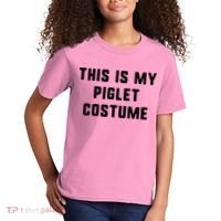This Is My Piglet Costume Funny Halloween Kids T-Shirt thumb 2