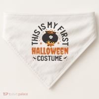 This Is My First Halloween Costume Cute USA-Made Doggie Bandana thumb 0