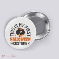This Is My First Halloween Costume Cute Button thumb 0