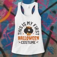This Is My First Halloween Costume Cute Women's Tank Top thumb 3