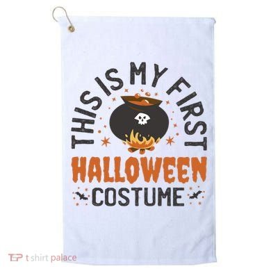 This Is My First Halloween Costume Cute Golf Towel