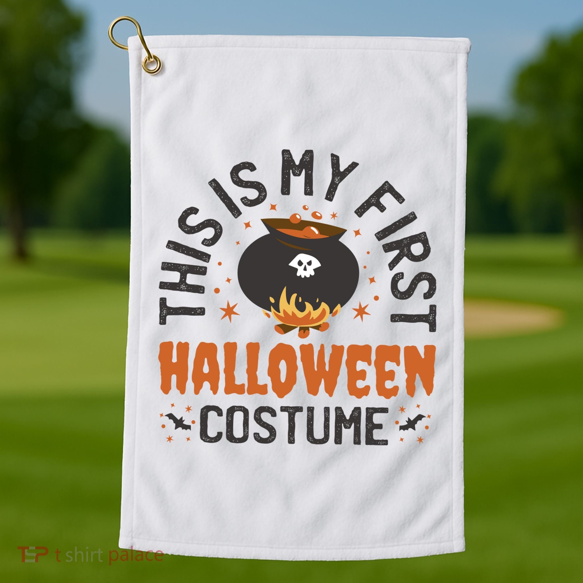 This Is My First Halloween Costume Cute Golf Towel