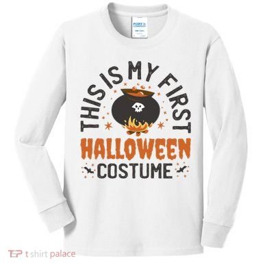 This Is My First Halloween Costume Cute Kids Long Sleeve Shirt