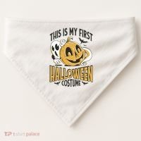 This Is My First Halloween Costume Cute USA-Made Doggie Bandana thumb 0