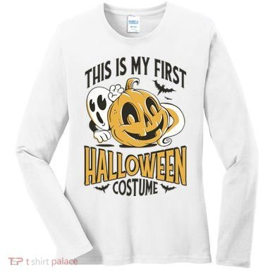 This Is My First Halloween Costume Cute Women's Long Sleeve Shirt