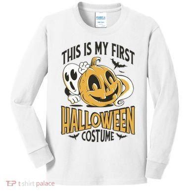 This Is My First Halloween Costume Cute Kids Long Sleeve Shirt