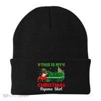 This Is My Christmas Pajama Gift Santa Garbage Truck Xmas Cute Gift Beanie thumb 0
