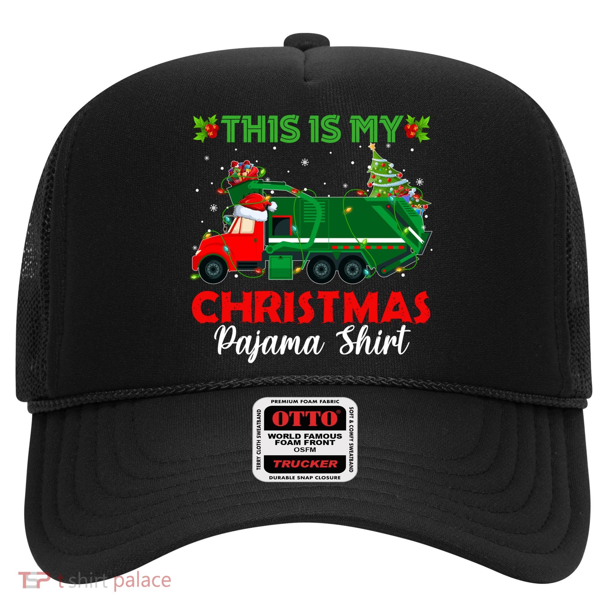 This Is My Christmas Pajama Gift Santa Garbage Truck Xmas Cute Gift Hat