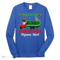 This Is My Christmas Pajama Gift Santa Garbage Truck Xmas Cute Gift Long Sleeve Shirt thumb 0