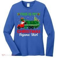 This Is My Christmas Pajama Gift Santa Garbage Truck Xmas Cute Gift Women's Long Sleeve Shirt thumb 0