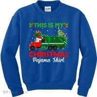 This Is My Christmas Pajama Gift Santa Garbage Truck Xmas Cute Gift Kids Sweatshirt thumb 0