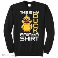 This Is My Duck Pajama Rubber Ducks Slumber Sweatshirt thumb 0