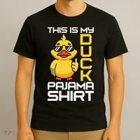 This Is My Duck Pajama Rubber Ducks Slumber T-Shirt thumb 3