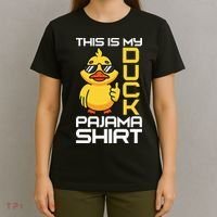 This Is My Duck Pajama Rubber Ducks Slumber T-Shirt thumb 4