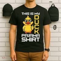 This Is My Duck Pajama Rubber Ducks Slumber T-Shirt thumb 6