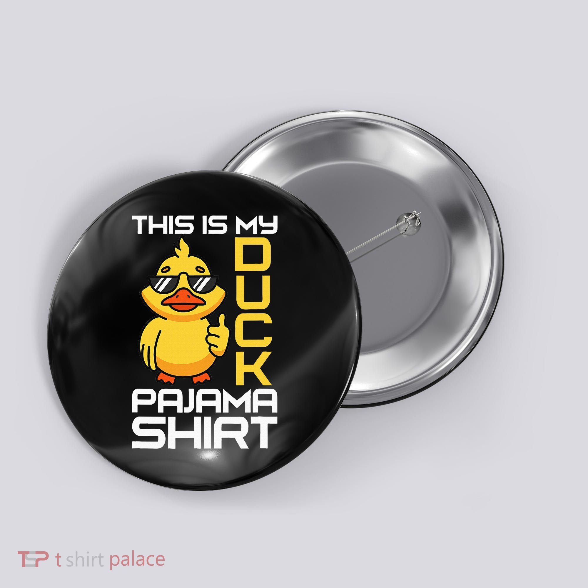 This Is My Duck Pajama Rubber Ducks Slumber Button
