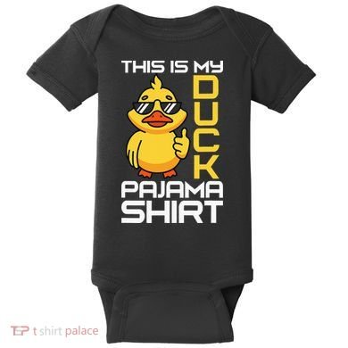 This Is My Duck Pajama Rubber Ducks Slumber Baby Bodysuit