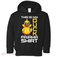 This Is My Duck Pajama Rubber Ducks Slumber Toddler Hoodie thumb 0
