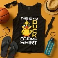 This Is My Duck Pajama Rubber Ducks Slumber Tank Top thumb 4